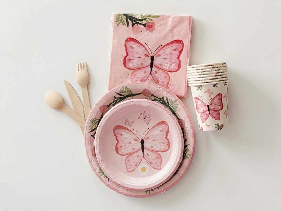 Kit vaisselle papillon