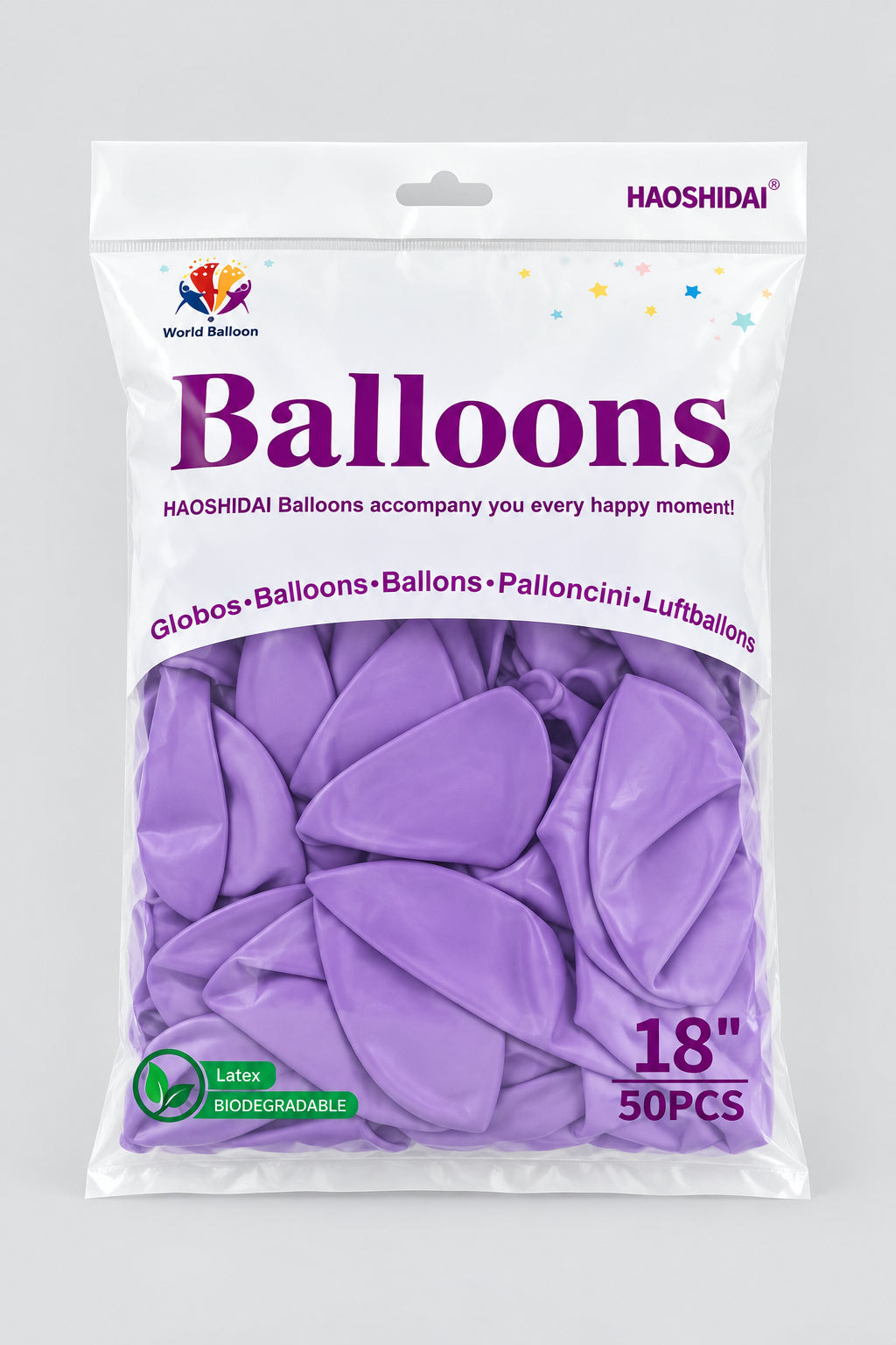 Ballon en latex violet