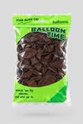 Ballon en latex marron foncé