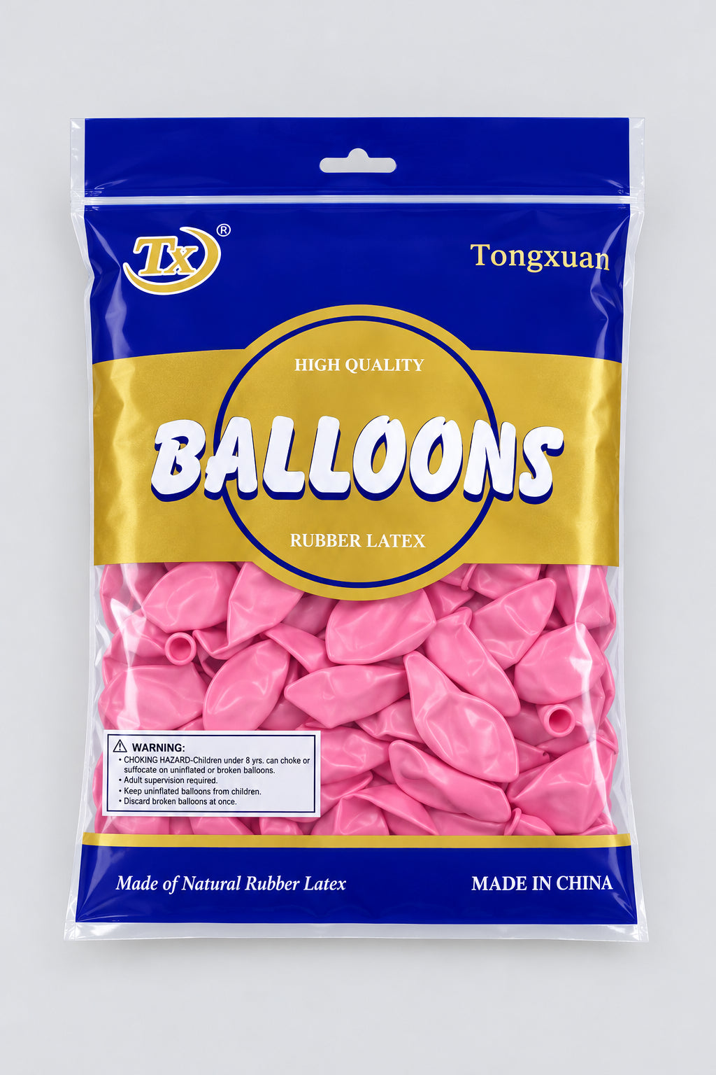 Ballon chrome rose