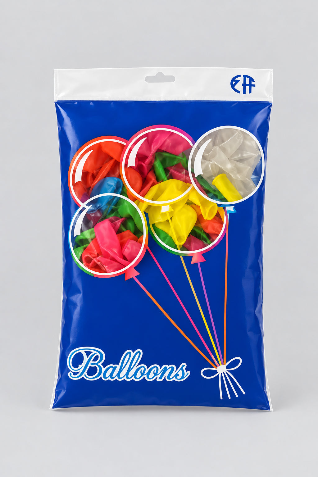 Ballon chrome multicolore
