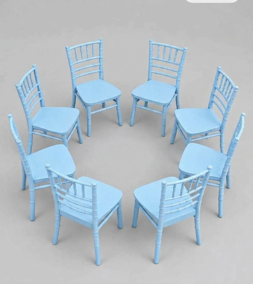 chaise bambou prestige  bleu