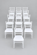 Chaise en bambou blanc