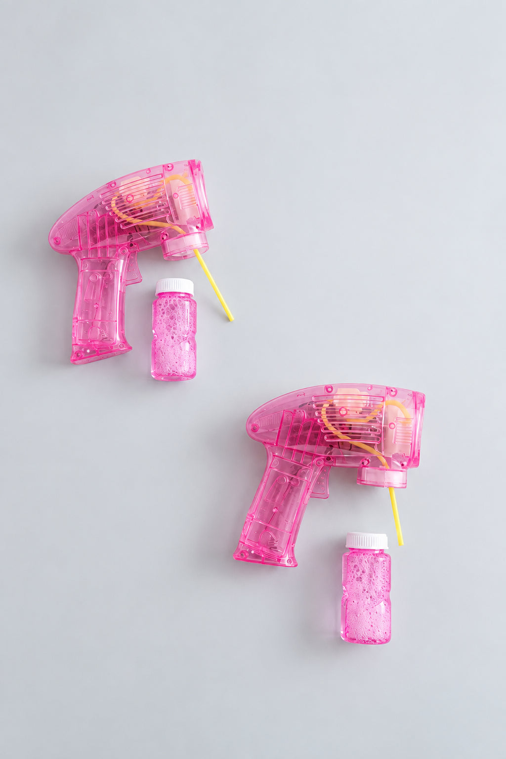 pistolet à bulle rose