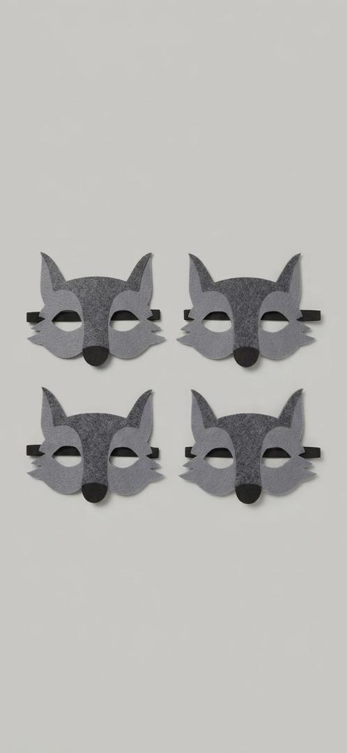 Masque loup noir