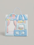 Sac cadeaux 3D bleu