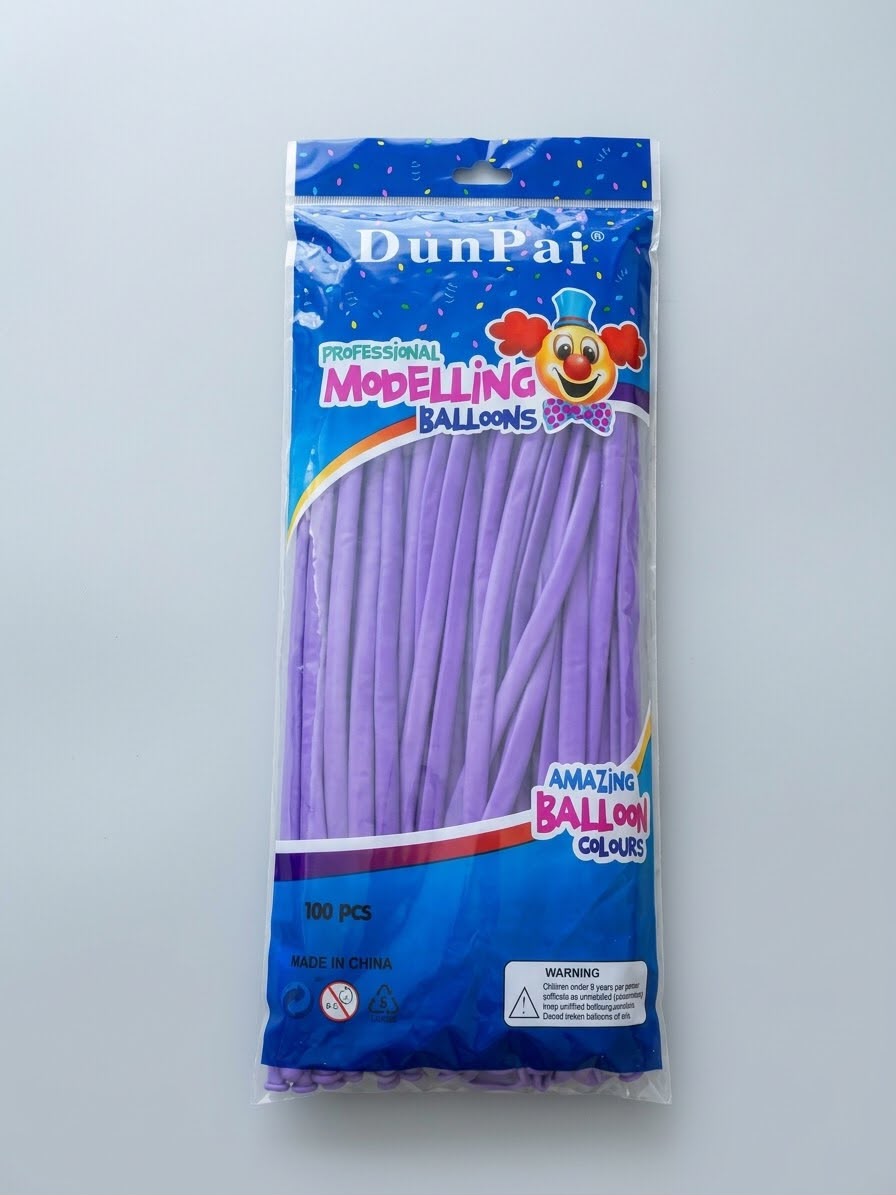 Ballon modelabe violet mauve