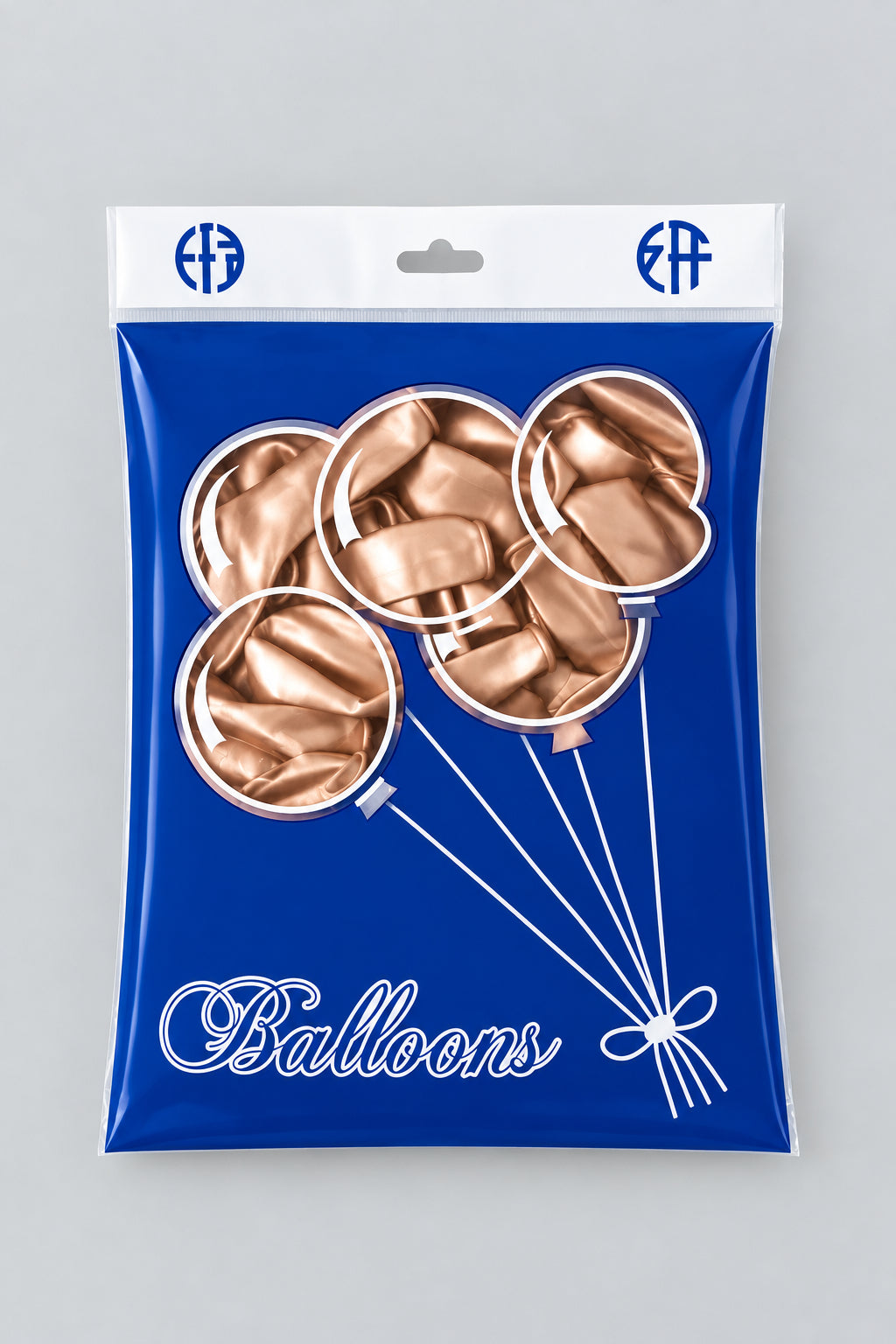 Ballon chrome champagne