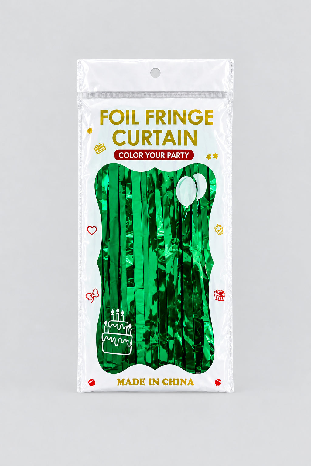 Rideaux a frange vert