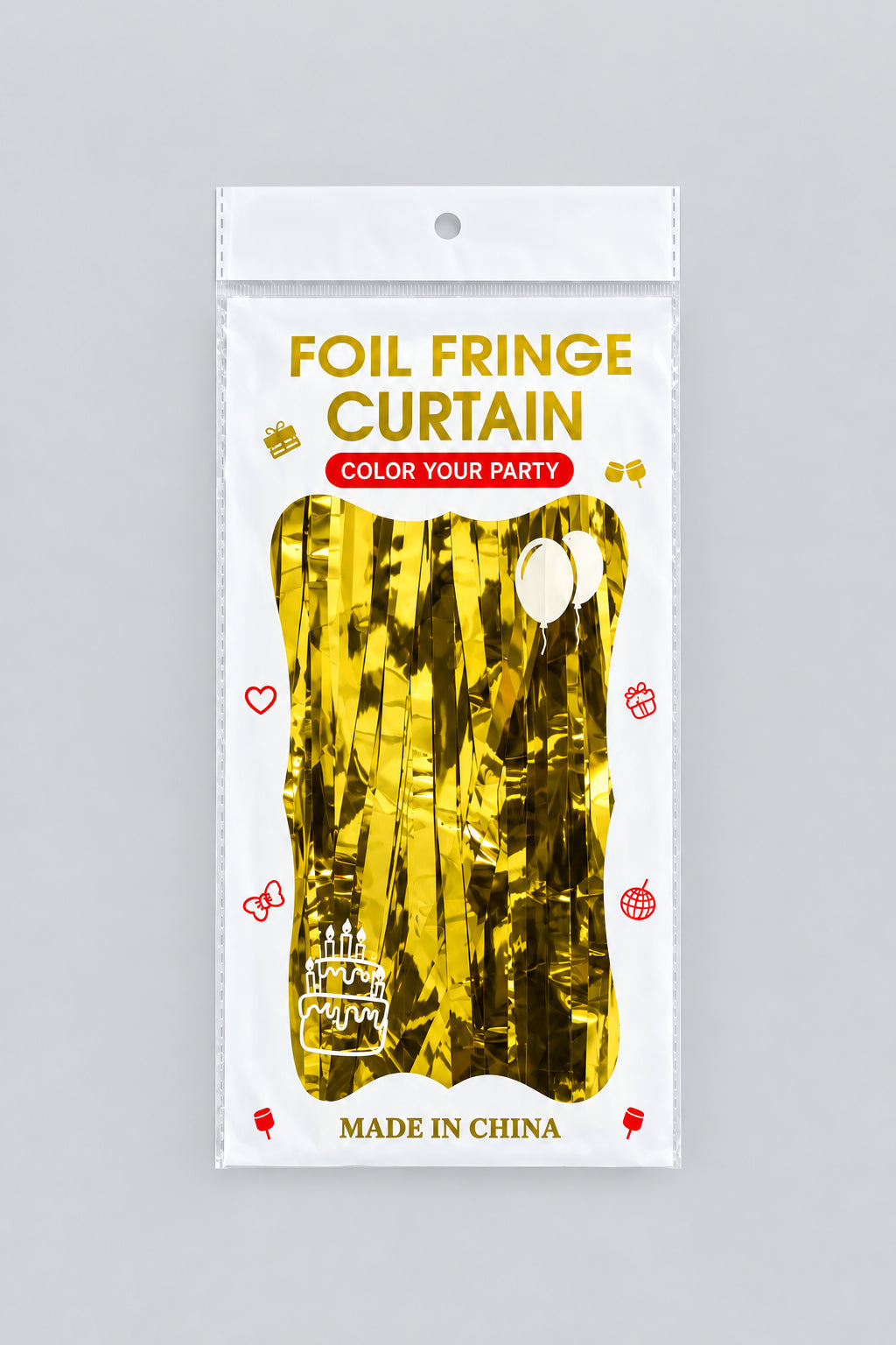 Rideaux a frange jaune