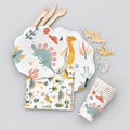 Kit vaisselle dino blanc