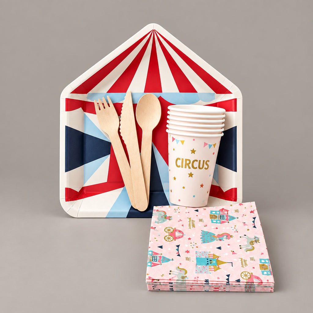 kit vaisselle fêtes foraine