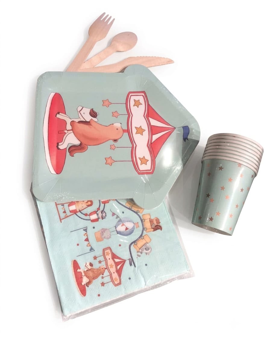 kit vaisselle fêtes foraine